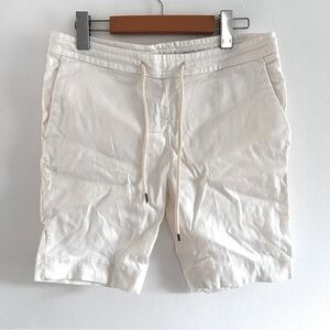 James Perse Off-White Athletic Shorts estilo